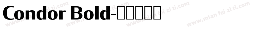 Condor Bold字体转换